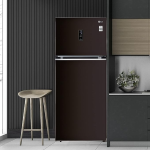 Lg  | 398 L | 3 Star | Frost-Free Smart Inverter Wi-Fi Double Door Refrigerator Convertible & Door Cooling | Russet Sheen | Gl-T422Vrsx