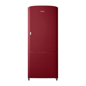 Samsung Single Door Refrigerator |  2 Star | 183 L | Scarlet Red | RR20C11C2RH/HL