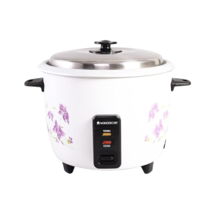 WONDERCHEF Nutri Cook Electric Rice Cooker With Single Bowl | 1.8 Litres | White