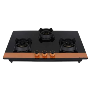 Faber Utopia Pro Toughened Glass Top Automatic Electric Hob | 3 Burner | Black | HT 783 BR CI