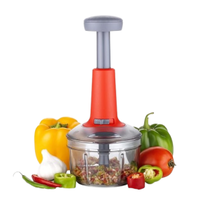 Blueberrys 650ml Food Chopper Manual Hand-Press Vegetable Chopper