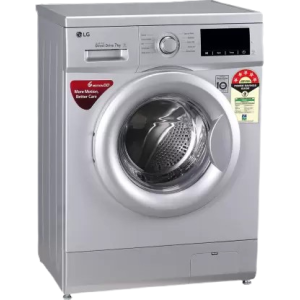 LG 7 kg Fully Automatic Front Load with In-built Heater | FHM1207ADL | Silver