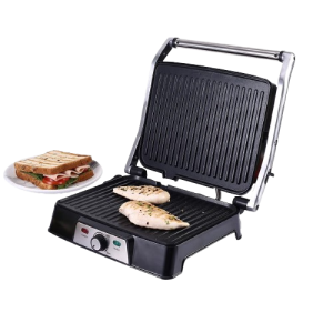 Wonderchef Sanjeev Kapoor Tandoor Professional Sandwich Maker | 2000 W | 3 in 1 Appliance | Black And Silver | WC SKT