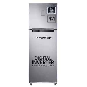 Samsung 256L 3 Star Convertible 3 In 1 Digital Inverter Frost-Free Double Door Refrigerator | RT30C3733S8/HL | Elegant Inox