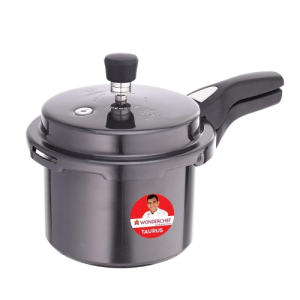 Wonderchef Taurus Hard Anodized Outer Lid Pressure cooker | 3L | Black