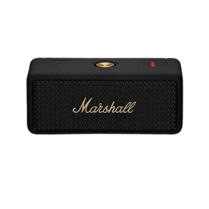 Marshall Emberton II Bluetooth Speaker |  30+ Hours of Playtime | Black & Brass.