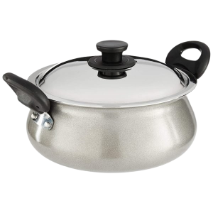 Pigeon by Stovekraft Aluminium Non Stick Gravy Pot with Lid | 3 L