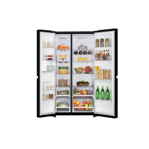 LG 650L | Convertible Side by Side Refrigerator Premium Glass Door | Smart Inverter Compressor | Hygiene Fresh DoorCooling | Smart Diagnosis  | Linen Brown Finish | GL-B257DLN3