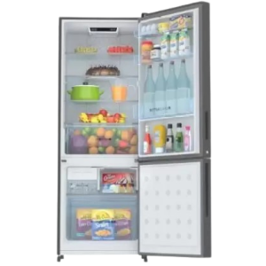 Haier Frost Free Double Door Refrigerator | 2 Star | 265 L | Inox Steel | HRB-3152BIS