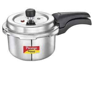 Prestige Deluxe Alpha Svachh Pressure Cooker | 2 L |  Outer Lid Induction Bottom | Stainless Steel |  20247