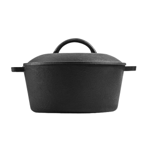 Mr. Butler | Natural Cookware Pre-Seasoned Cast Iron Dutch Oven Pot with Lid | 10 inch |  5 L | Cast Iron