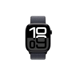 Apple Watch Series 10 | GPS | 46mm | Jet Black Aluminium with Ink Sport Loop | Ink Strap