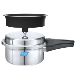 Preethi Aluminium Outer Lid | 3 L | Pressure Cooker Spill Splash Shield For Zero Spill  Zero Splash Induction Base