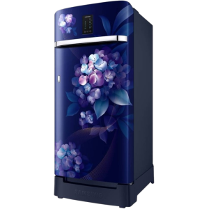 SAMSUNG 189 L Frost Free Single Door 4 Star Refrigerator | Hydrangea Blue | RR21C2F24HS/HL