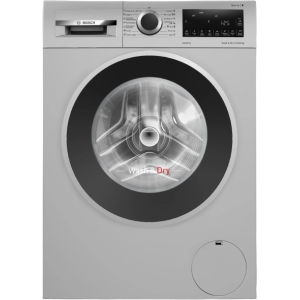 BOSCH Series 6 Fully Automatic Front Load Washer Dryer | 10.5/6 kg | 5 Star | Silver | WNA264U9IN