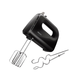 Philips 300 Watt Lightweight Hand Mixer Blender with 5 speed control settings | Black | HR3705/10