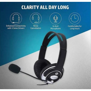 HP B4B09PA Wired Headset  | Black